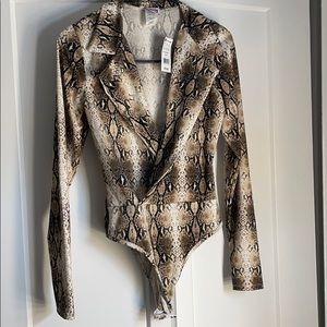 Snakeskin bodysuit